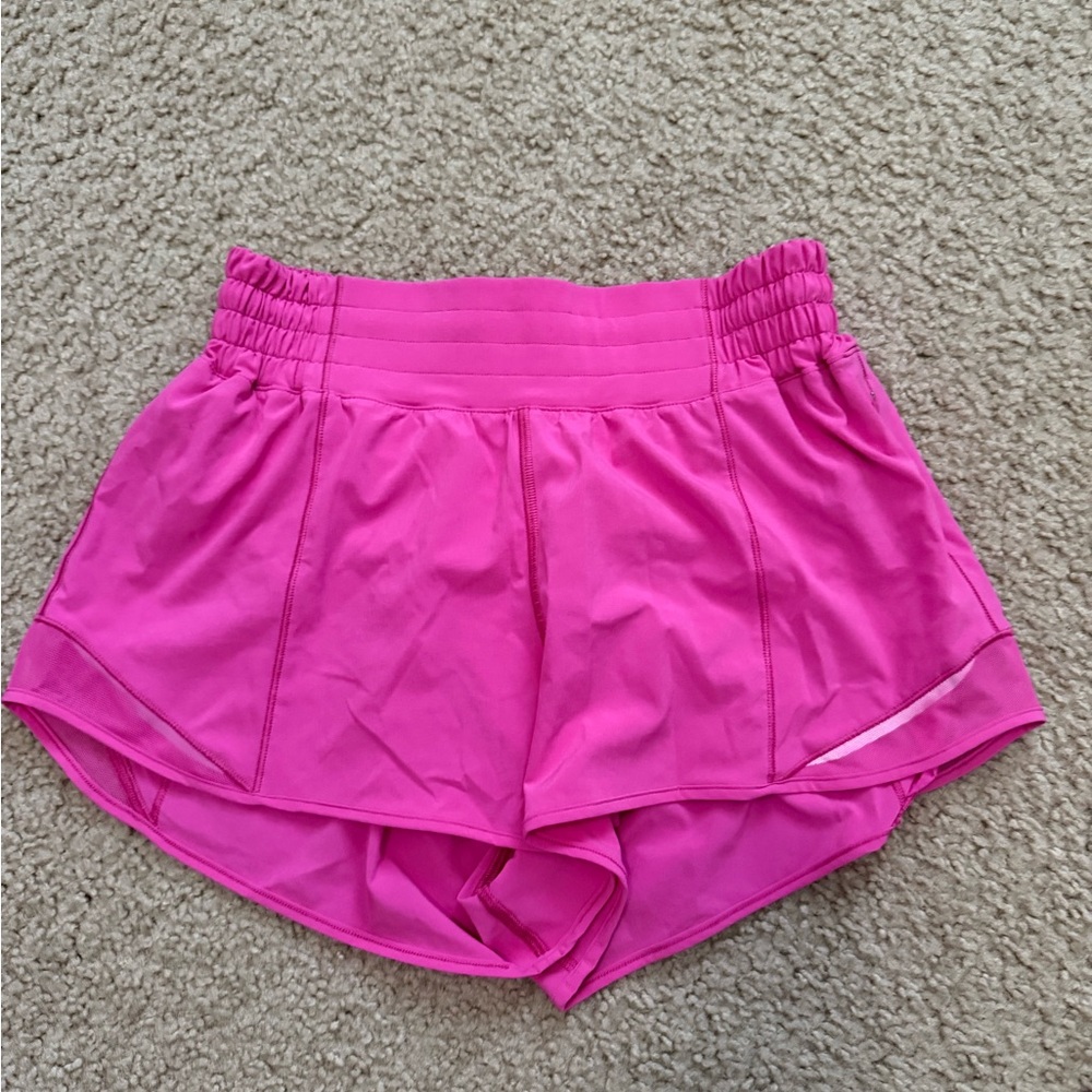 Lululemon Athletica Bright Pink Athletic Shorts